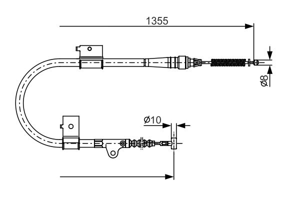 Handremkabel Bosch 1 987 482 152