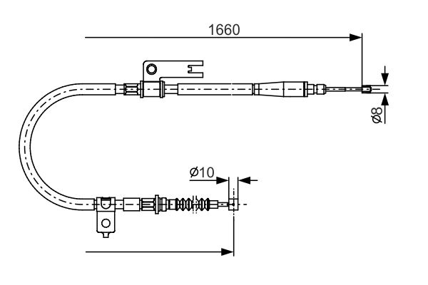 Handremkabel Bosch 1 987 482 153