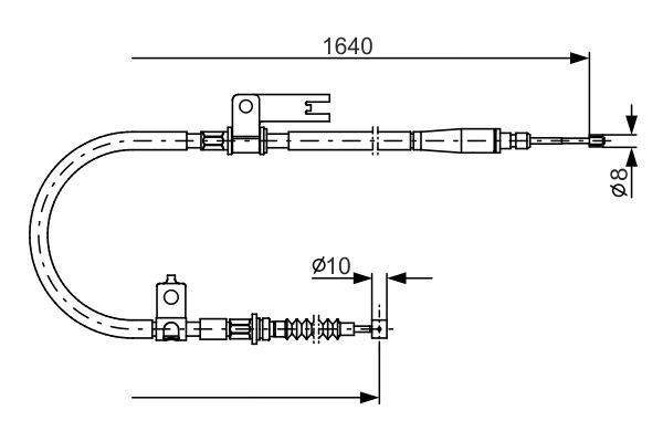 Handremkabel Bosch 1 987 482 154