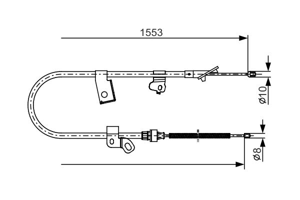 Handremkabel Bosch 1 987 482 156
