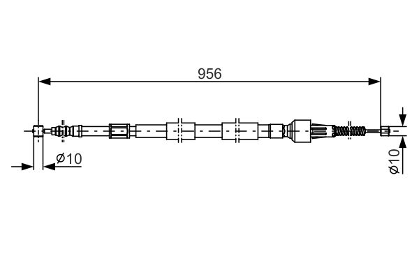 Handremkabel Bosch 1 987 482 162