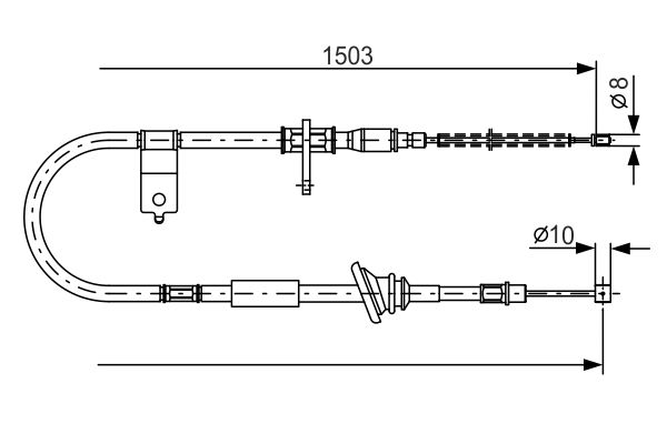 Handremkabel Bosch 1 987 482 164