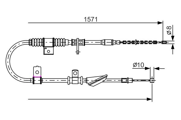 Handremkabel Bosch 1 987 482 169