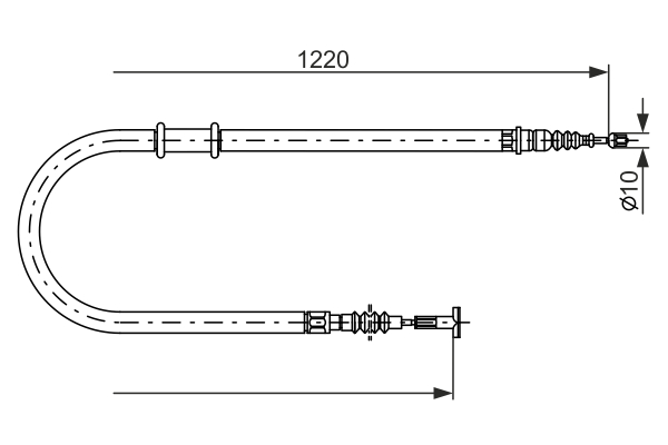 Handremkabel Bosch 1 987 482 182