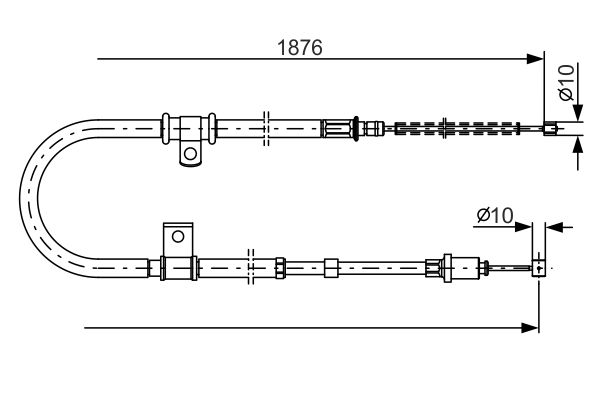 Handremkabel Bosch 1 987 482 183