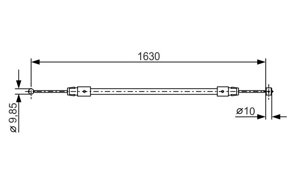 Handremkabel Bosch 1 987 482 187