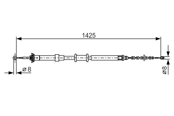 Handremkabel Bosch 1 987 482 200