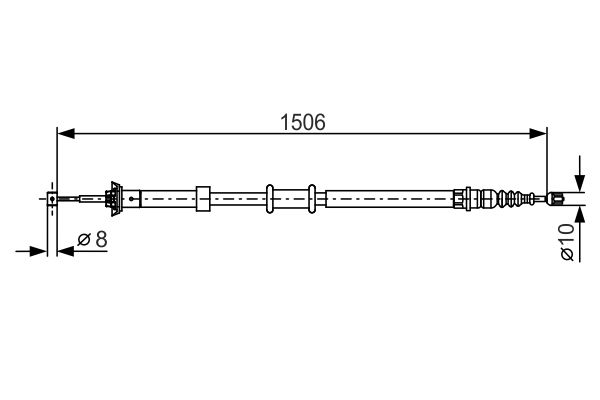 Handremkabel Bosch 1 987 482 201