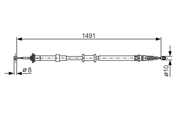 Handremkabel Bosch 1 987 482 202