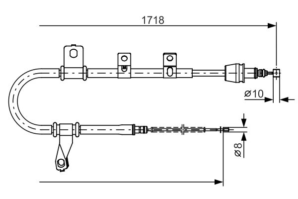 Handremkabel Bosch 1 987 482 209