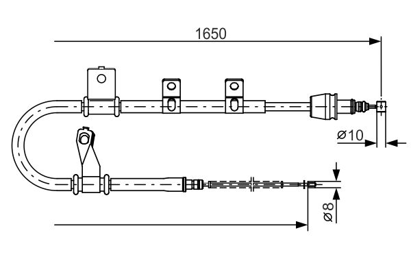 Handremkabel Bosch 1 987 482 210