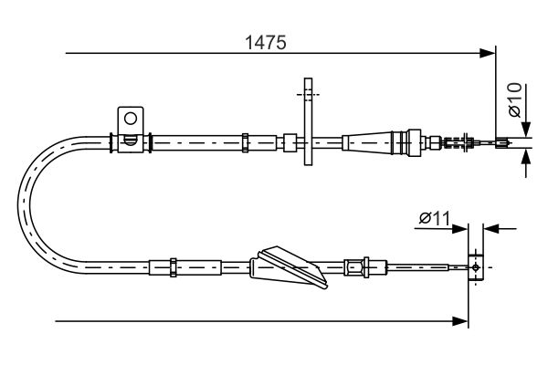 Handremkabel Bosch 1 987 482 211