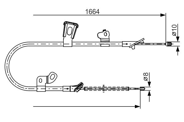 Handremkabel Bosch 1 987 482 219