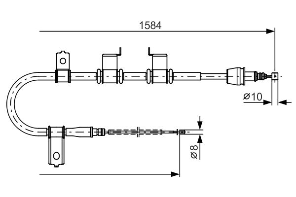 Handremkabel Bosch 1 987 482 223
