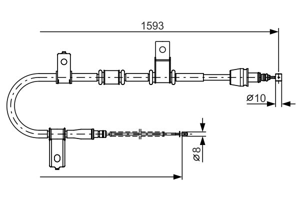 Handremkabel Bosch 1 987 482 224