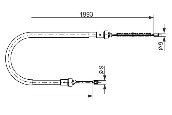 Handremkabel Bosch 1 987 482 233