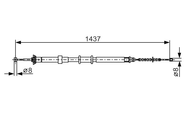Handremkabel Bosch 1 987 482 237