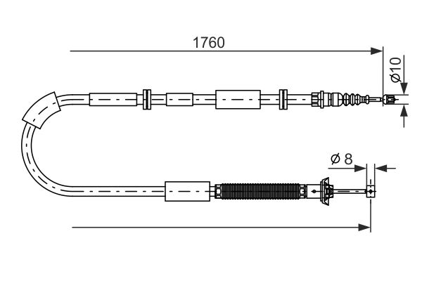 Handremkabel Bosch 1 987 482 239