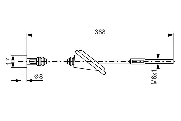 Handremkabel Bosch 1 987 482 259