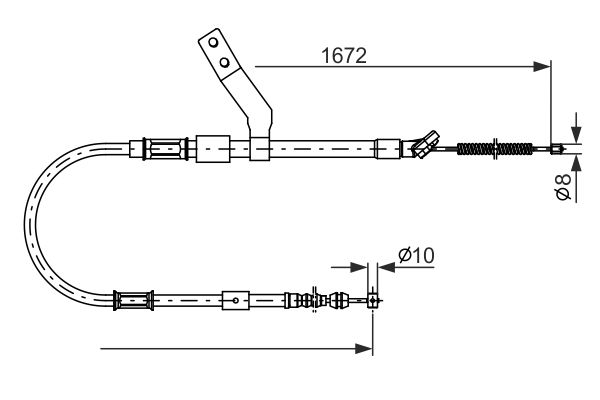 Handremkabel Bosch 1 987 482 261