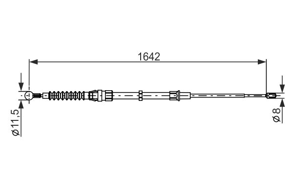 Handremkabel Bosch 1 987 482 267