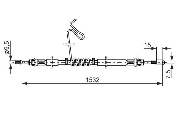 Bosch Handremkabel 1 987 482 277