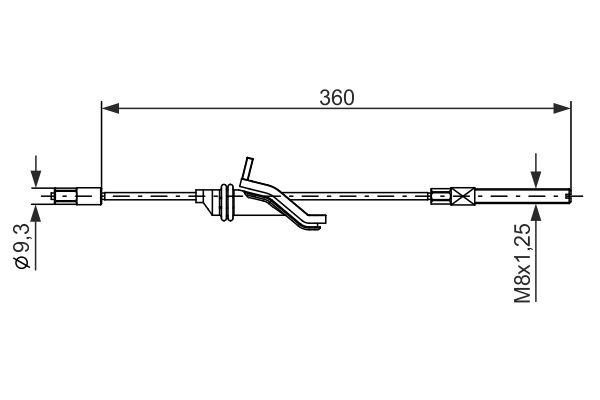 Handremkabel Bosch 1 987 482 279