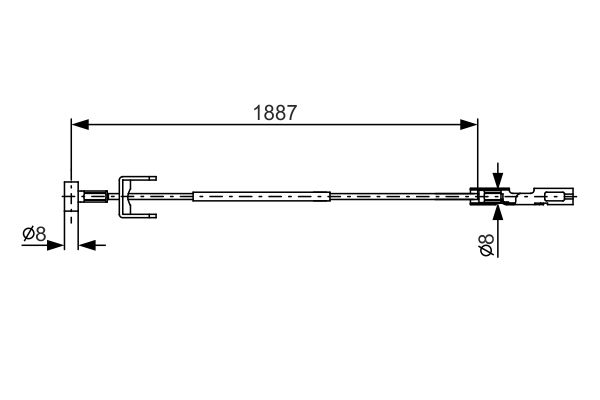 Handremkabel Bosch 1 987 482 292