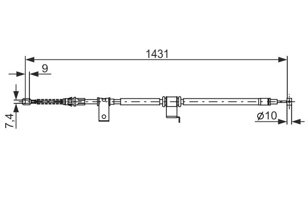 Handremkabel Bosch 1 987 482 293