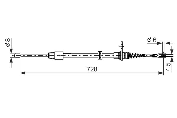 Handremkabel Bosch 1 987 482 301