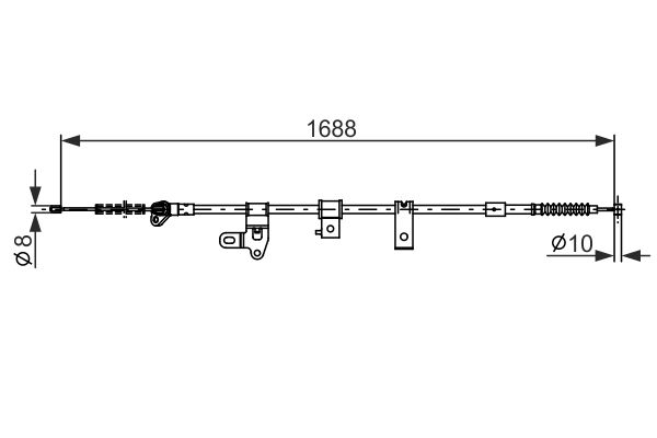 Handremkabel Bosch 1 987 482 306