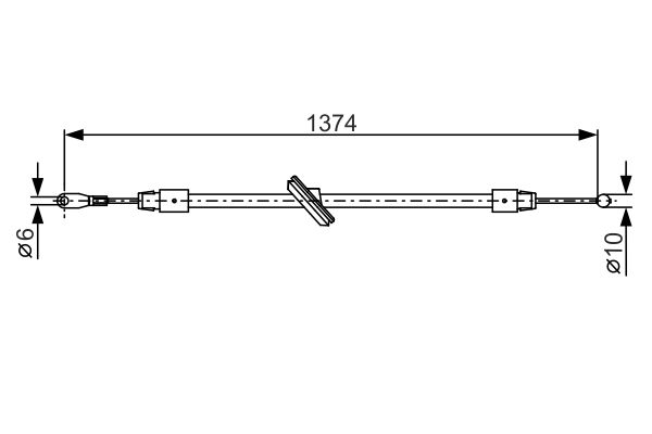 Handremkabel Bosch 1 987 482 312