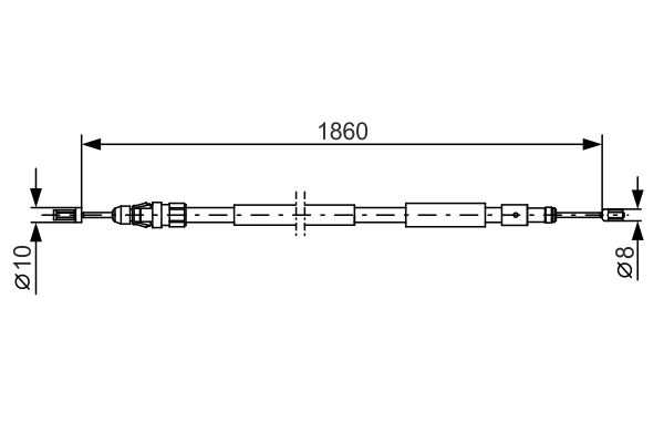 Handremkabel Bosch 1 987 482 319