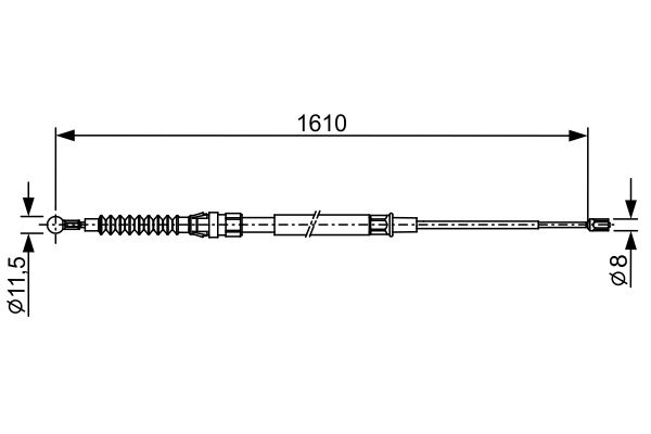 Handremkabel Bosch 1 987 482 326