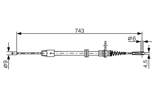 Handremkabel Bosch 1 987 482 329