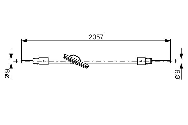 Handremkabel Bosch 1 987 482 331