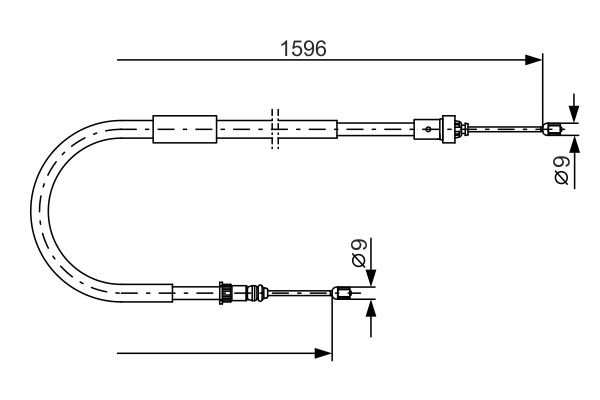 Handremkabel Bosch 1 987 482 334