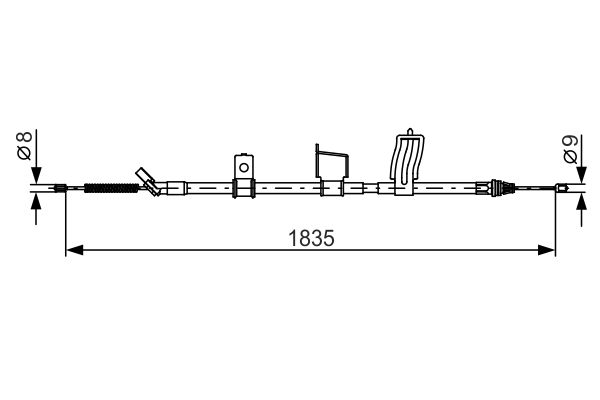Handremkabel Bosch 1 987 482 341