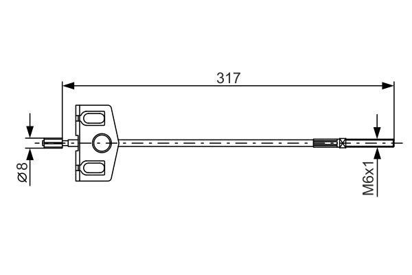 Handremkabel Bosch 1 987 482 342