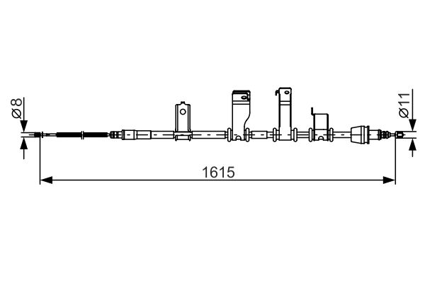 Handremkabel Bosch 1 987 482 349