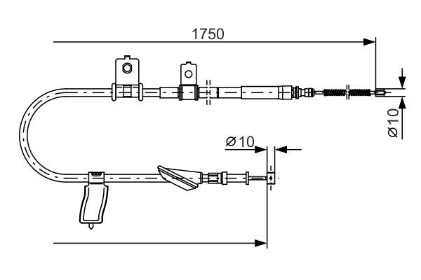 Handremkabel Bosch 1 987 482 351