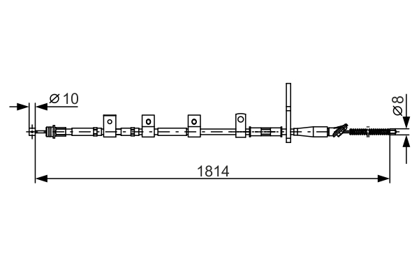 Handremkabel Bosch 1 987 482 357