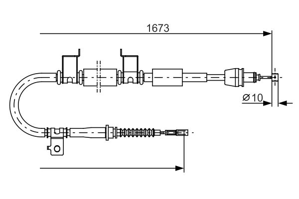 Handremkabel Bosch 1 987 482 362