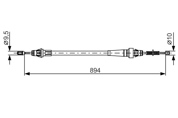 Handremkabel Bosch 1 987 482 365