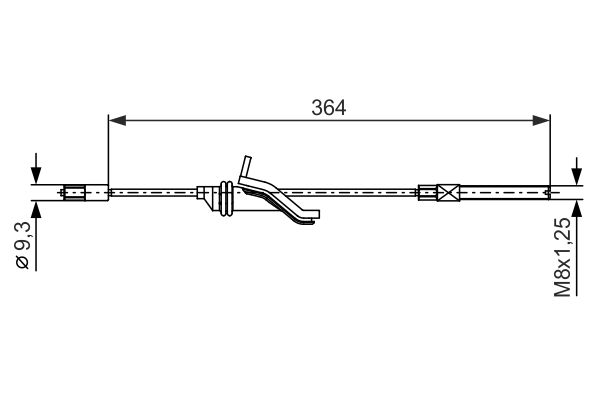 Handremkabel Bosch 1 987 482 371