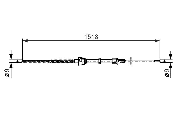 Handremkabel Bosch 1 987 482 375