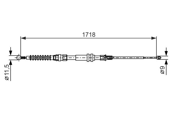 Handremkabel Bosch 1 987 482 378