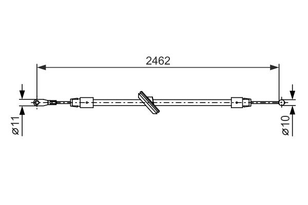 Handremkabel Bosch 1 987 482 381