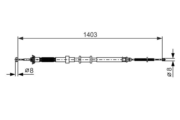 Handremkabel Bosch 1 987 482 390