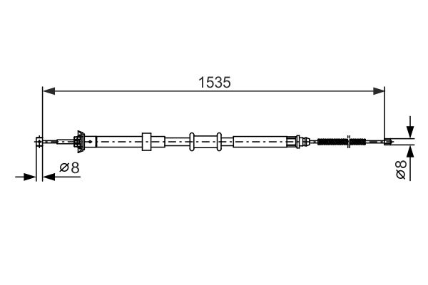 Handremkabel Bosch 1 987 482 393